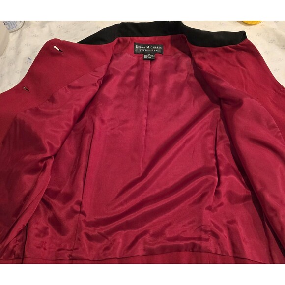 80s/90s VTG Debra Michaels Collection Blazer Womens 10 Gold Button Retro Jacket - Picture 10 of 12